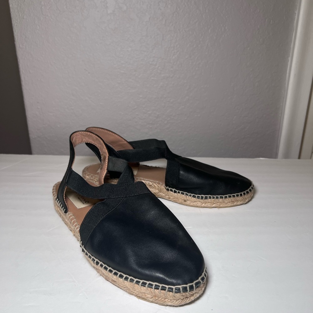 Gaimo Free People Black Slingback Espadrille Sandals